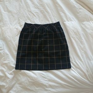 Madewell Check Patterned Skirt